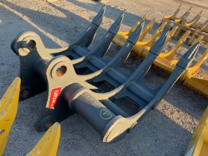 Unused 65" John Deere 350 Excavator Rake.