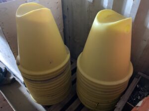 24" High Stackable Plastic Pipe Stands