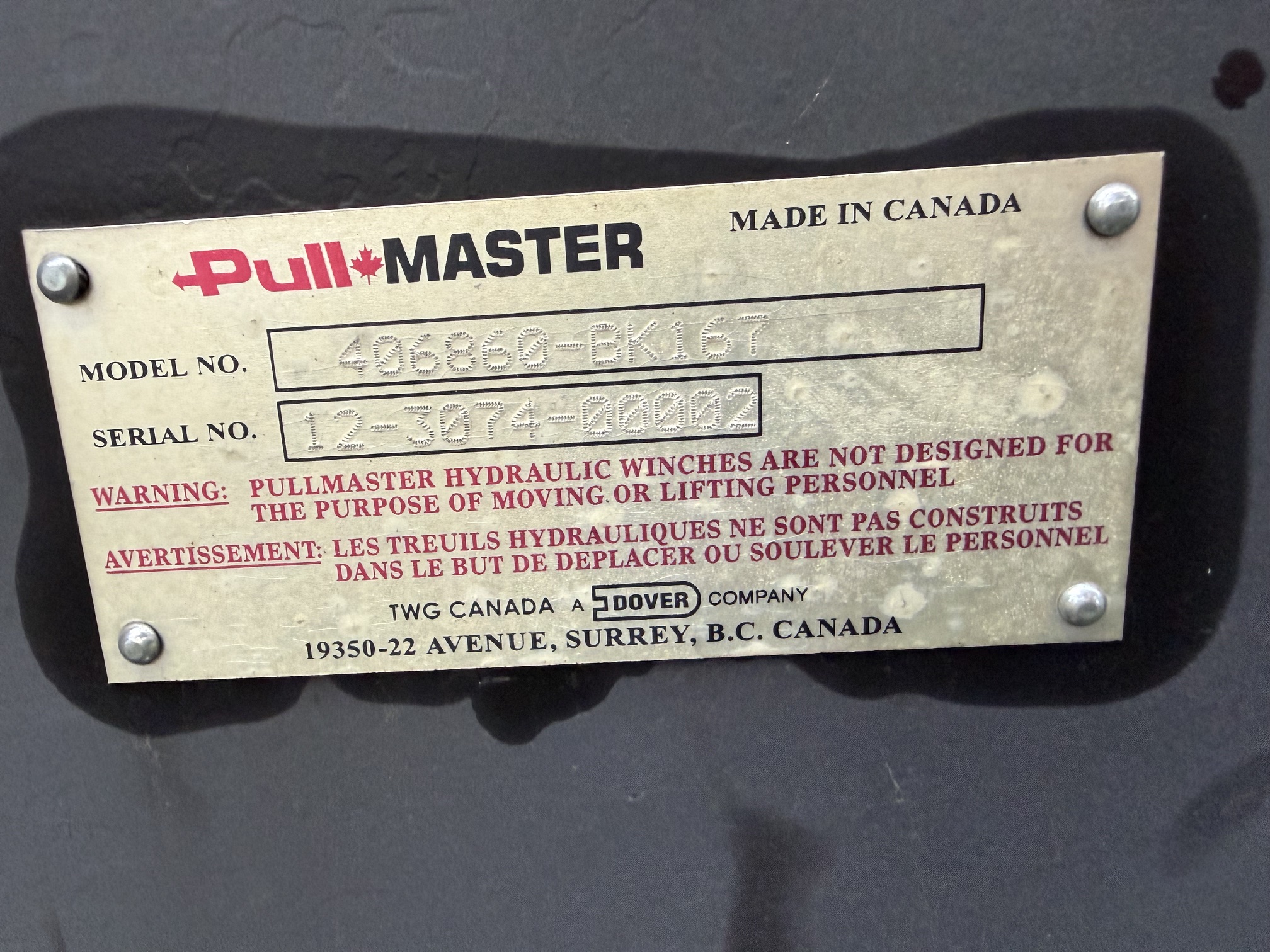 4 Pull Master 60 Ton Winches - Image 9
